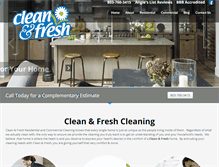 Tablet Screenshot of cleanfresh.us