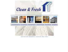 Tablet Screenshot of cleanfresh.de